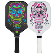 Paddle Candy Sugar Skull XL Pickleball Paddles - Black and White Version - Duo
