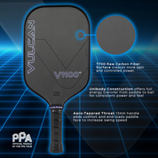 Vulcan V1100 Pickleball Paddle - tech specs