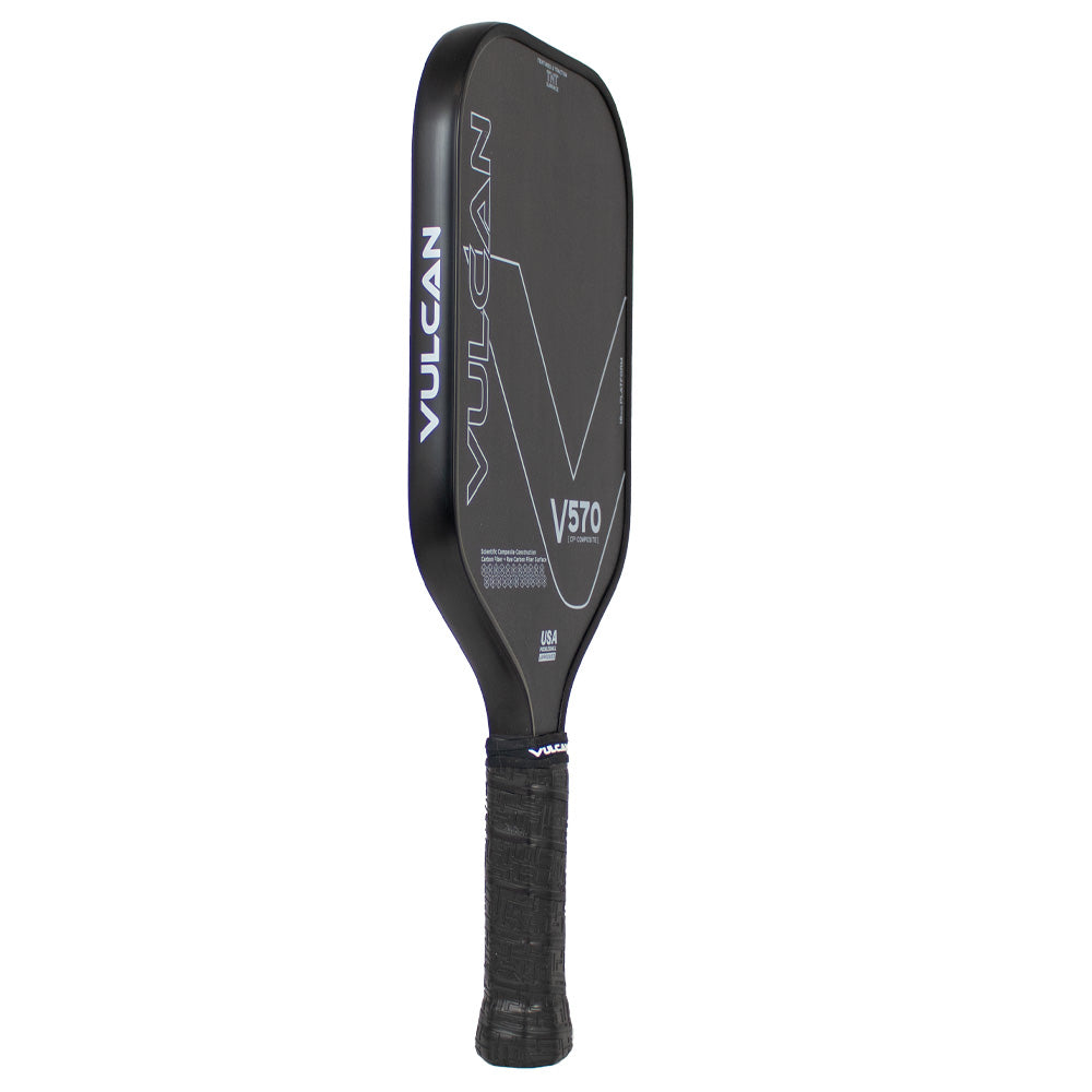 Vulcan V570CF2 Raw Carbon Fiber Pickleball Paddle - side