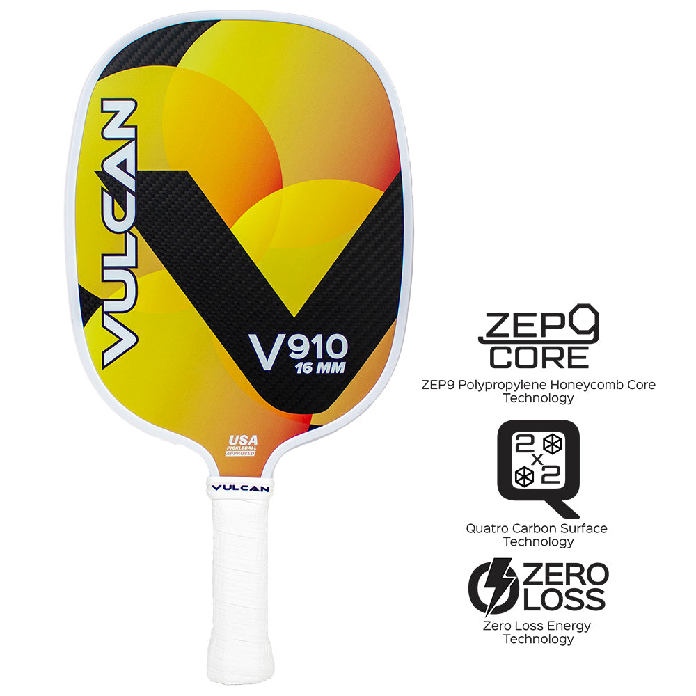 Vulcan V910 16mm Pickleball Paddle - tech