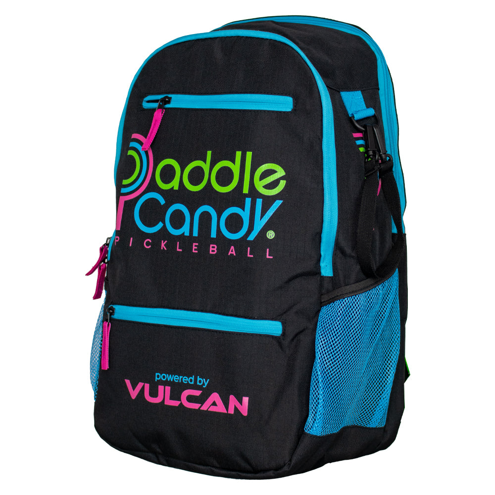 Colorful Paddle Candy Pickleball Backpack - Side