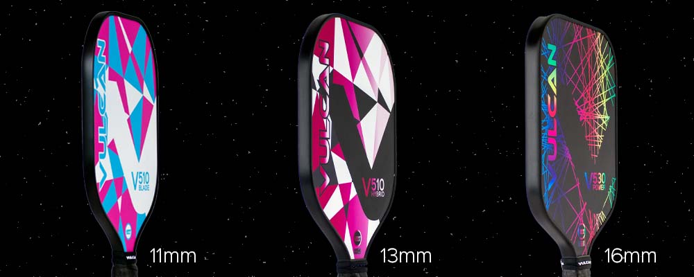 Vulcan Pickleball Paddle Core Thickness