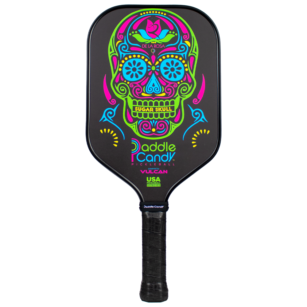 Paddle Candy Sugar Skull XL Pickleball Paddle - Black