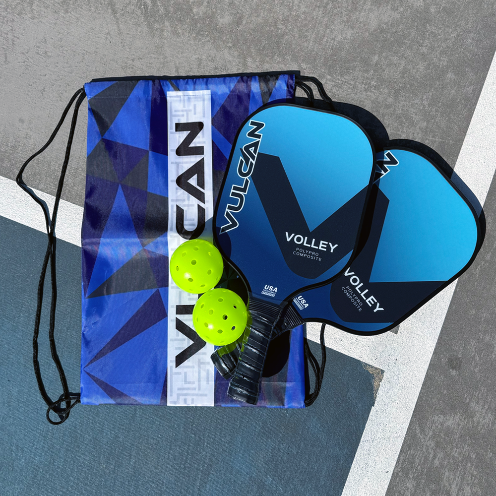 Vulcan Volley Pickleball Paddle Set | 2 Paddles, Bag, & 2 Balls