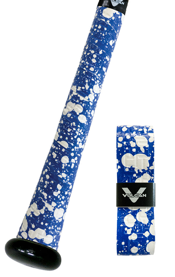 Splatter Series - Vulcan Bat Grips - Blue & White Splatter