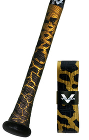 Uncommon Series - Vulcan Bat Grips - Black & Gold - Breaking Gold