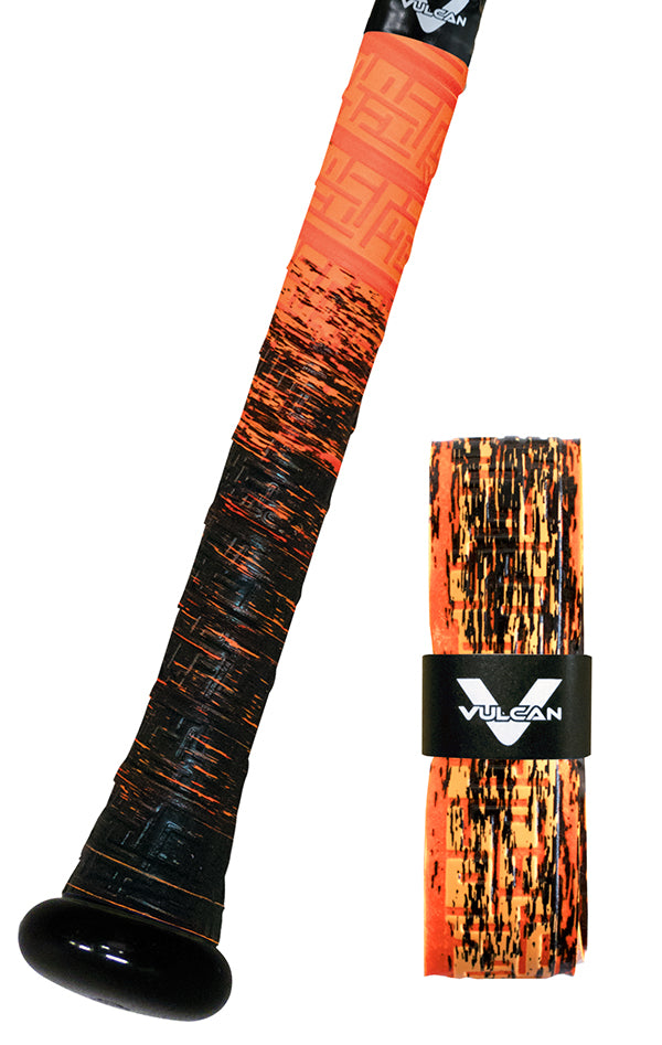 Orange & Black - Fade Series - Vulcan Bat Grips