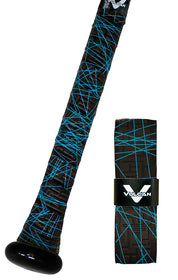 Uncommon Series - Vulcan Bat Grips - Black & Blue Lazer