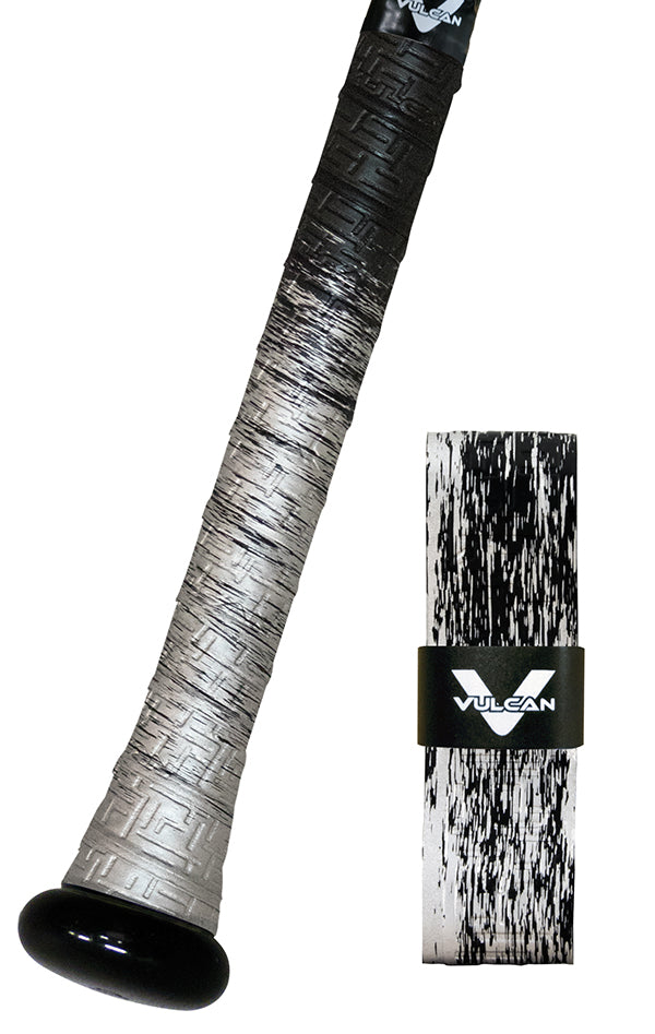 Black & Silver - Fade Series - Vulcan Bat Grips