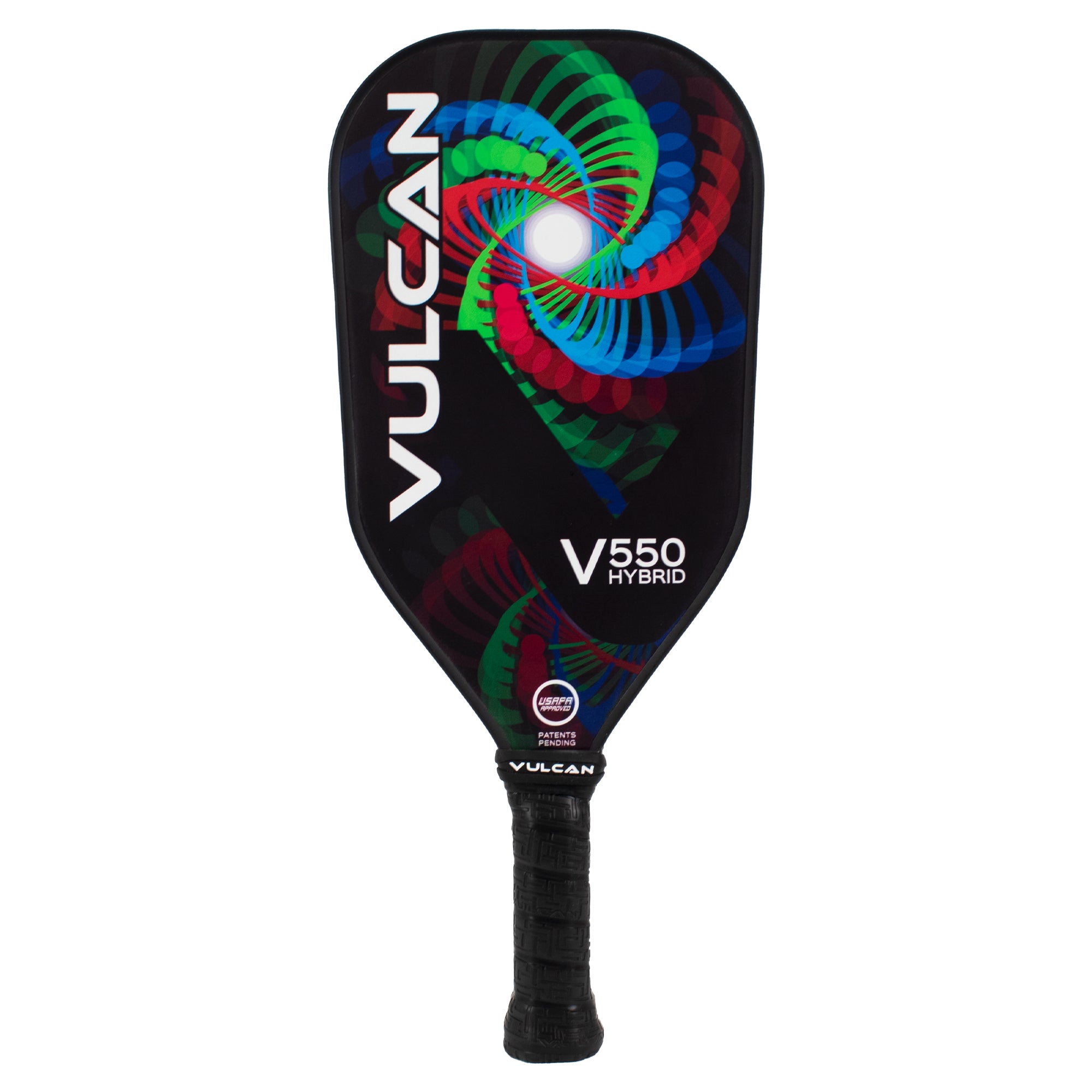 Vulcan V550 Elongated Pickleball Paddle | Black Entropy