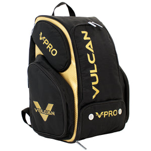 Pickleball Backpack - Vulcan VPRO Black & Gold Backpack