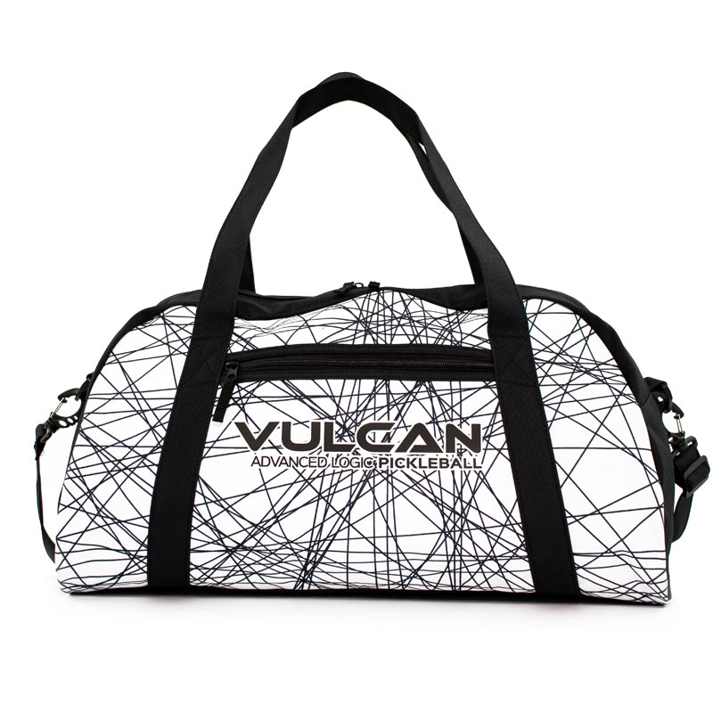 Pickleball Duffel - Black & White - Vulcan Pickleball