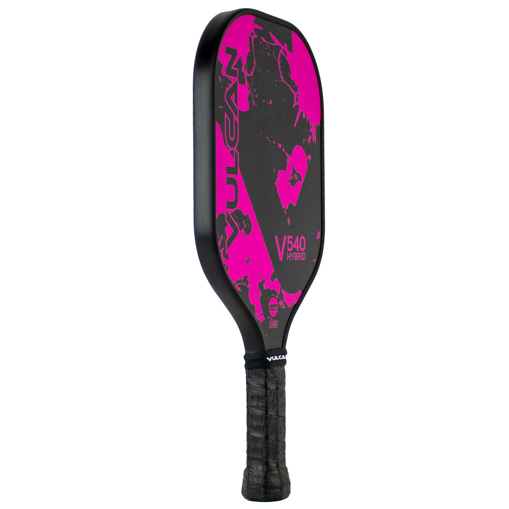 Vulcan Pickleball V540 Paddle | Pink & Black | Side